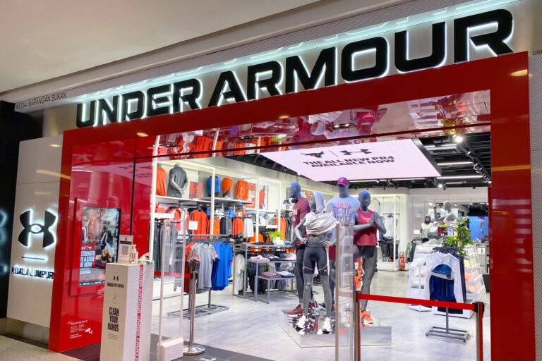 Indoor LED Screen at Under Armour Mid Valley