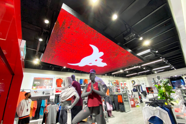 Indoor LED Screen at Under Armour Mid Valley