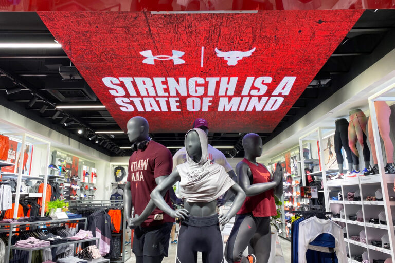 Indoor LED Screen at Under Armour Mid Valley