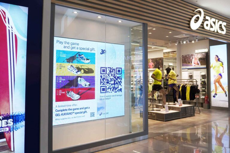 Indoor LED Screen at Asics IOI City Mall Putrajaya