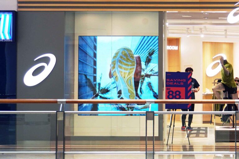 Indoor LED Screen at ASICS Suria KLCC