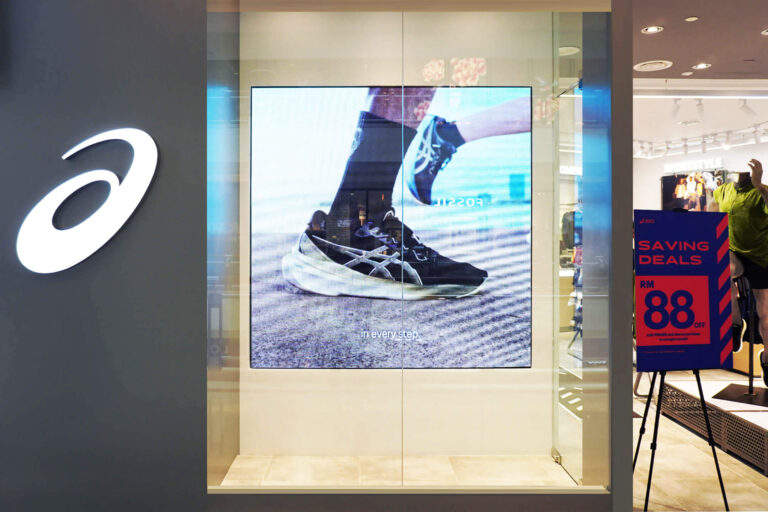 Indoor LED Screen at ASICS Suria KLCC