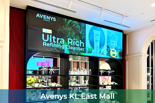 Indoor LED Screen at Avenys KL East Mall