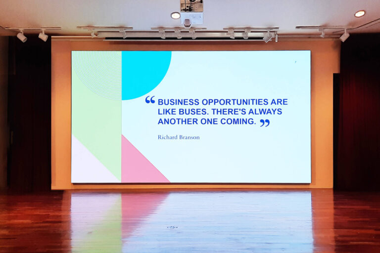 Indoor LED Screen at The Selangor and Kuala Lumpur Kwang Tung Association
