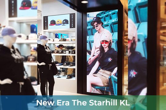 Indoor LED Screen at New Era The Starhill KL