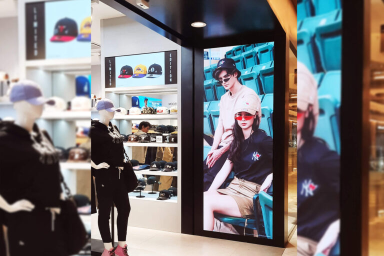 Indoor LED Screen at New Era The Starhill KL