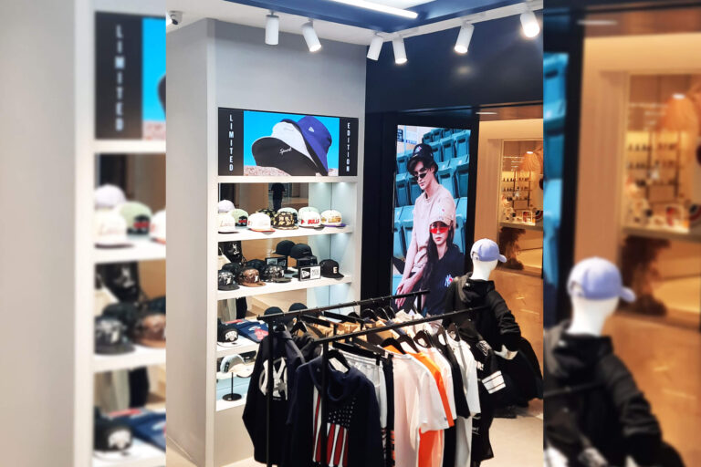 Indoor LED Screen at New Era The Starhill KL