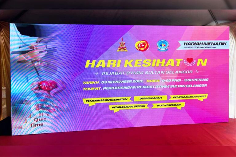 Event / Rental Led Screen at DYMM Sultan Selangor Office