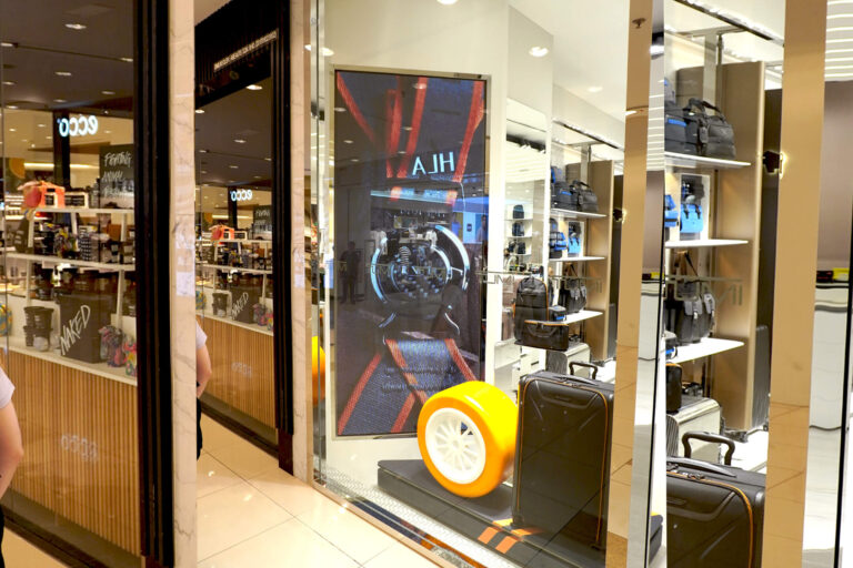 Indoor LED Screen at TUMI Gurney Plaza Penang