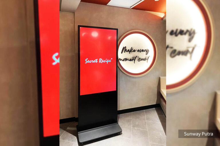 VEXO Digital Kiosk / Standee at Secret Recipe