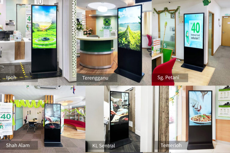 VEXO Digital Kiosk / Standee at Takaful outlets in Malaysia