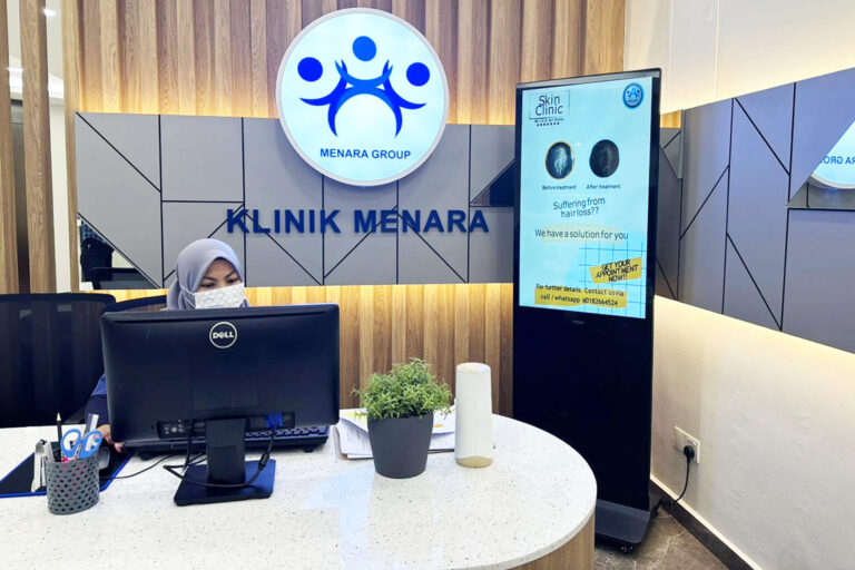 VEXO Digital Kiosk / Standee at Klinik Menara Penang