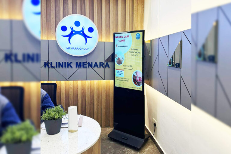 VEXO Digital Kiosk / Standee at Klinik Menara Penang