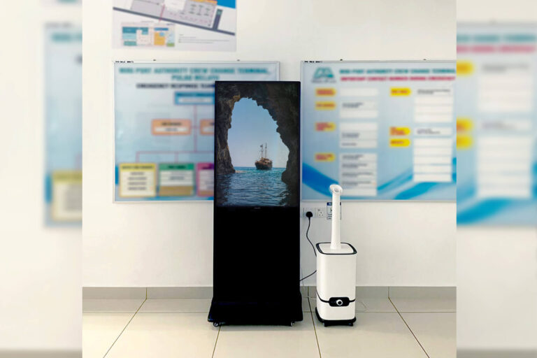 VEXO Digital Kiosk / Standee at Miri Port Authority