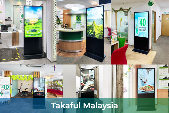 VEXO Digital Kiosk / Standee at Takaful outlets in Malaysia