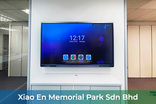 VEXO Smart Interactive Panel at Xiao En Memorial Park Sdn Bhd