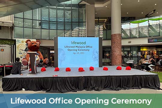 Event / Rental LED Screen at Lifewood Malaysia Office Opening Ceremony KL Gateway