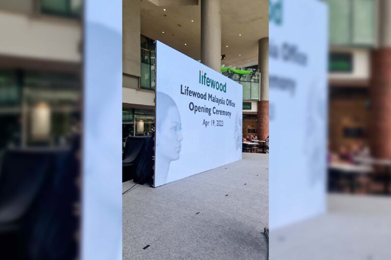 Event / Rental LED Screen at Lifewood Malaysia Office Opening Ceremony KL Gateway