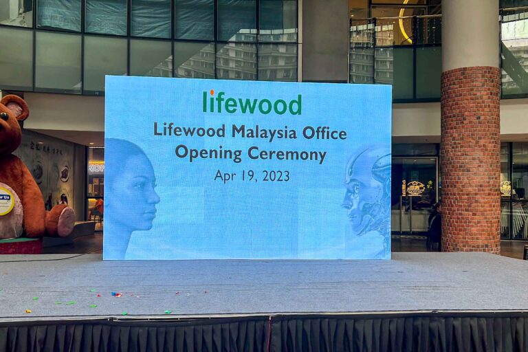 Event / Rental LED Screen at Lifewood Malaysia Office Opening Ceremony KL Gateway