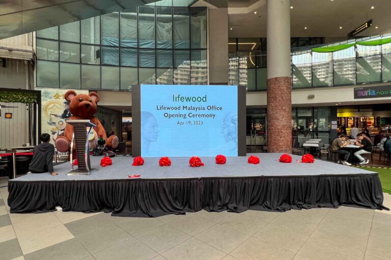 Event / Rental LED Screen at Lifewood Malaysia Office Opening Ceremony KL Gateway