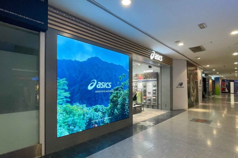 Indoor LED Screen at Asics Sunway Pyramid