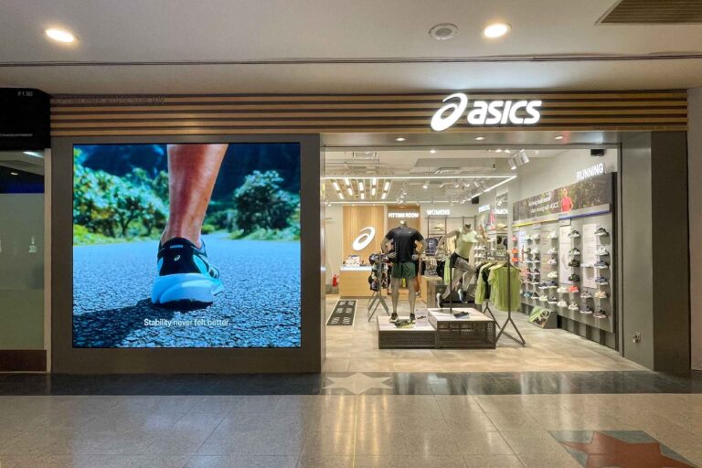 Indoor LED Screen at Asics Sunway Pyramid