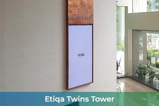 Indoor LED Screen at Etiqa Twins Tower