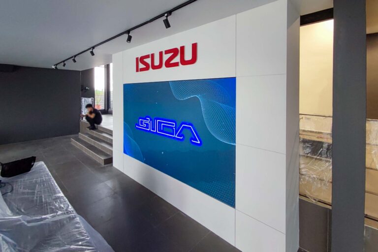 Indoor LED Screen at Isuzu Kedah