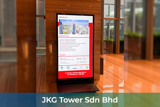 VEXO Digital Kiosk / Standee at JKG Tower Sdn Bhd