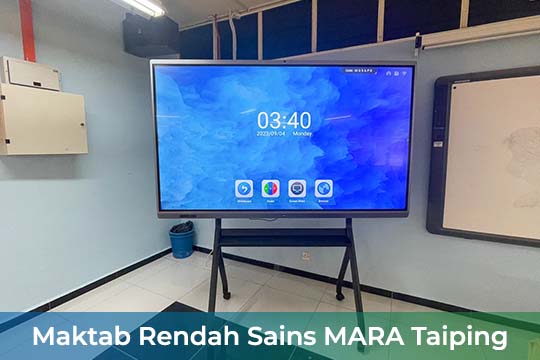 VEXO Smart Interactive Panel at Maktab Rendah Sains MARA Taiping