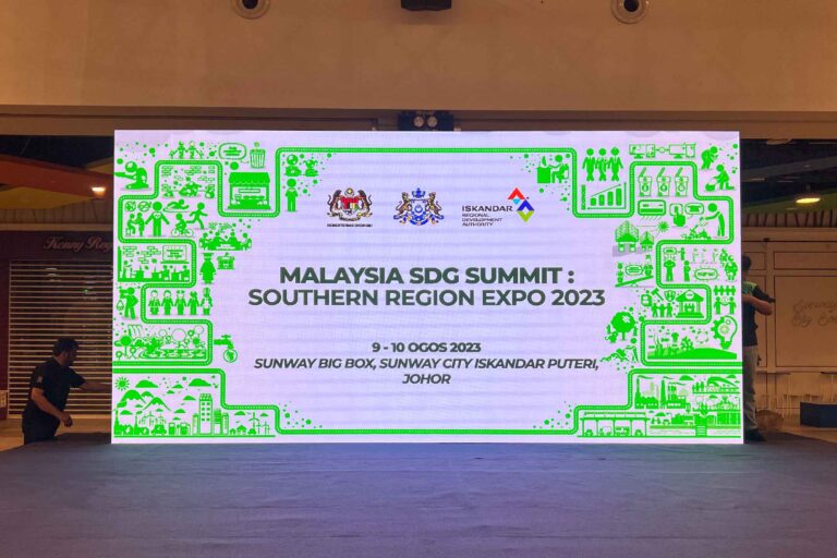 Event / Rental LED Screen at Malaysia SDG Summit Southern Region Expo 2023, Sunway Big Box, Sunway City Iskandar Puteri, Johor