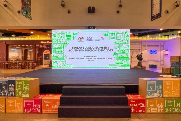 Event / Rental LED Screen at Malaysia SDG Summit Southern Region Expo 2023, Sunway Big Box, Sunway City Iskandar Puteri, Johor