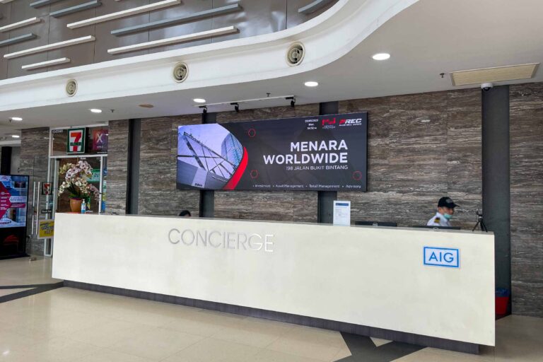 Indoor LED Screen at Menara Worldwide KL