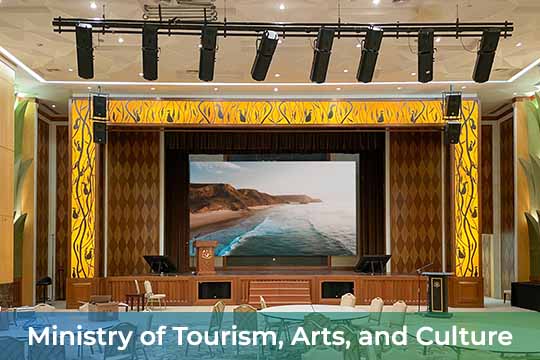 Indoor LED Screen at Ministry of Tourism, Arts, and Culture