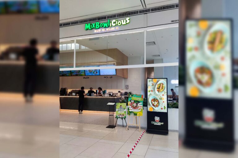 VEXO Digital Kiosk / Standee at Mixbowlicious at Pavilion Bukit Jalil