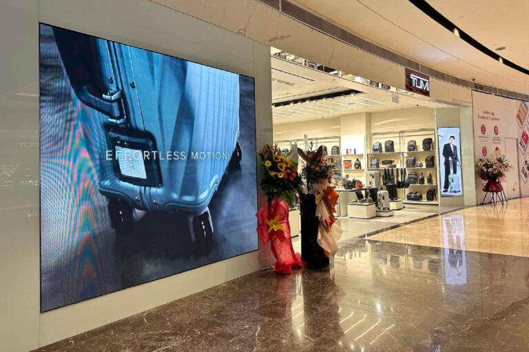Indoor LED Screen at TUMI, Pavilion Damansara Heights