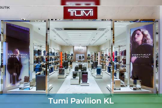 Indoor LED Screen at Tumi Pavilion KL