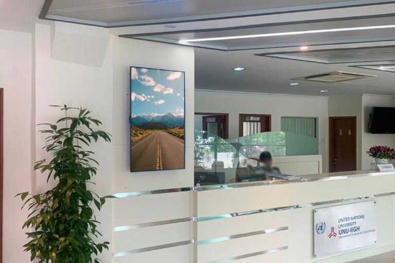 VEXO Digital Kiosk / Smart Digital Signage at United Nations University IIGH