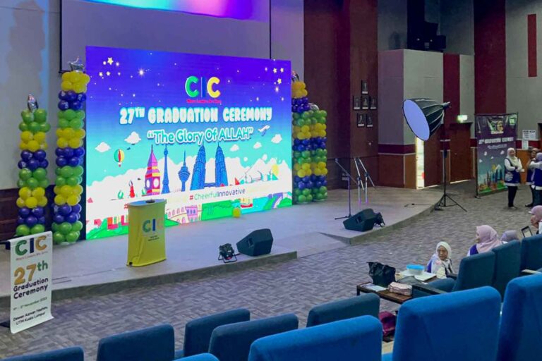 Event / Rental LED Screen at CIC 27th Graduation Ceremony, Dewan Azman Hashim, UTM Kuala Lumpur