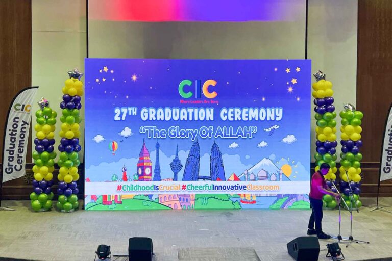 Event / Rental LED Screen at CIC 27th Graduation Ceremony, Dewan Azman Hashim, UTM Kuala Lumpur