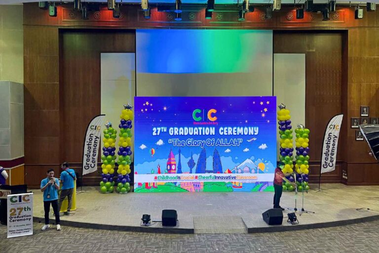 Event / Rental LED Screen at CIC 27th Graduation Ceremony, Dewan Azman Hashim, UTM Kuala Lumpur