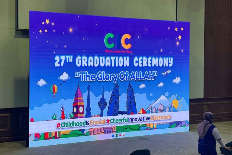 Event / Rental LED Screen at CIC 27th Graduation Ceremony, Dewan Azman Hashim, UTM Kuala Lumpur
