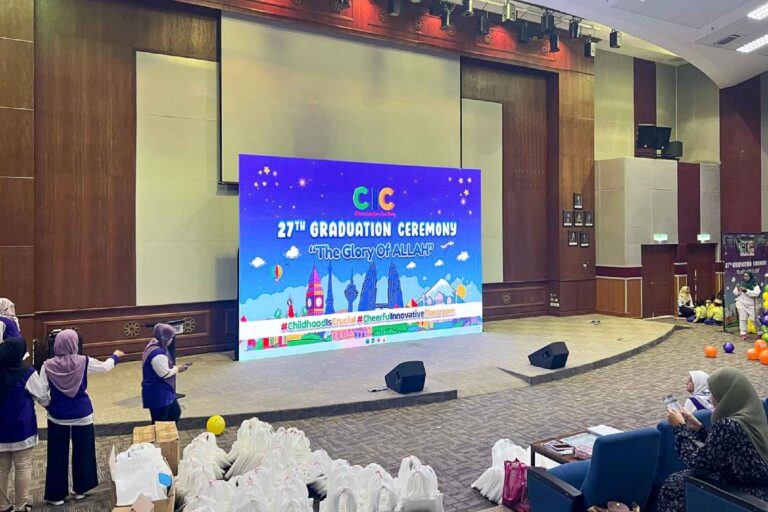 Event / Rental LED Screen at CIC 27th Graduation Ceremony, Dewan Azman Hashim, UTM Kuala Lumpur