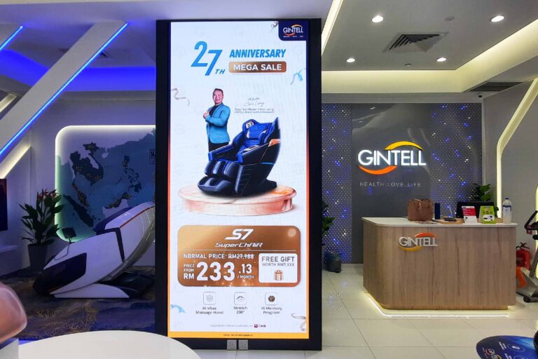 Indoor LED Screen at Gintell, Pavilion Damansara heights