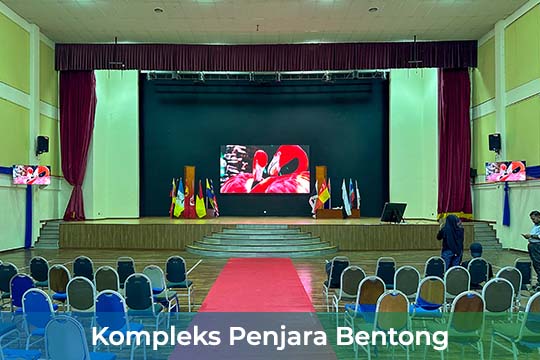 Indoor LED Screen with Professional Sound System at Kompleks Penjara Bentong
