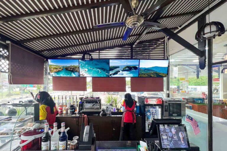 VEXO Digital Kiosk / Smart Digital Signage at Pelantar Timur Enterprise