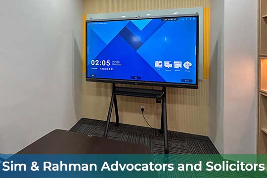 VEXO Smart Interactive Panel at Sim & Rahman Advocators and Solicitors