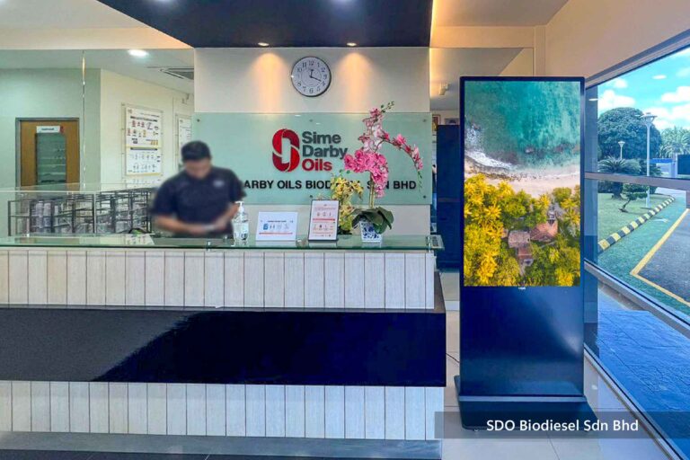 VEXO Digital Kiosk / Standee at Sime Darby Oil Malaysia