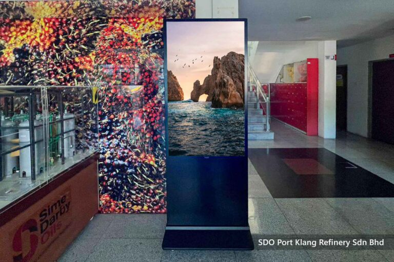 VEXO Digital Kiosk / Standee at Sime Darby Oil Malaysia