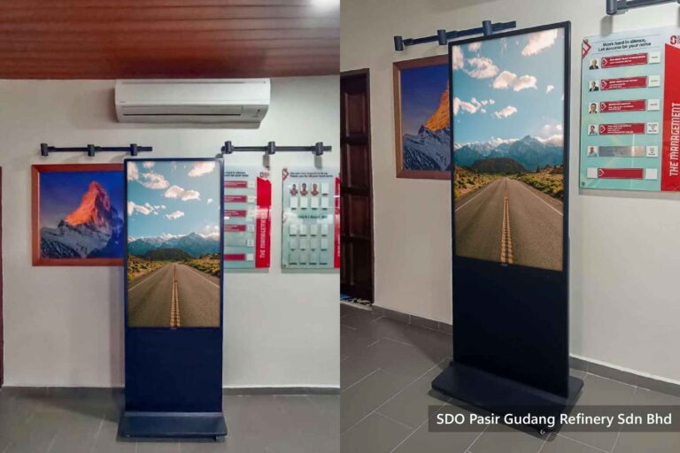 VEXO Digital Kiosk / Standee at Sime Darby Oil Malaysia